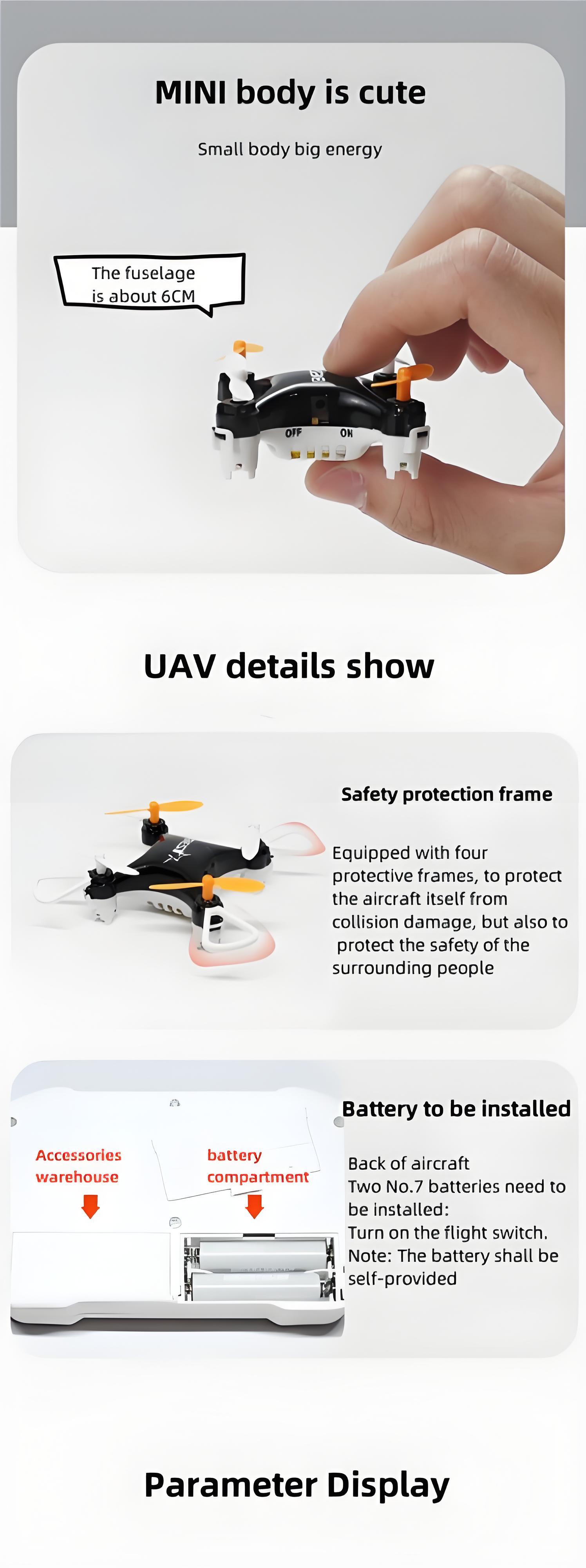 Mini Flying Toy Beginner-Friendly Toy RC Airplane with One-Touch Takeoff/Landing, Hover, Spin & 360° Flips Father's Day Christmas gift Mini Flying Toy Beginner-Friendly Toy RC Airplane with One-Touch Takeoff/Landing, Hover, Spin & 360° Flips Father's Day Christmas gift