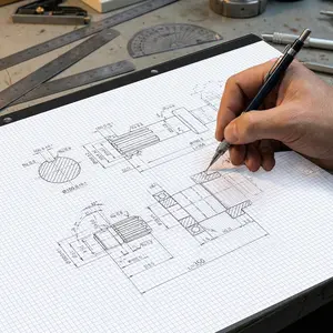 Large Engineering Graph Paper 22" x 17", 100 Sheets/200 Pages Graph Paper Pad for Engineer Architect Designer Mathematician Draftsman Drafting