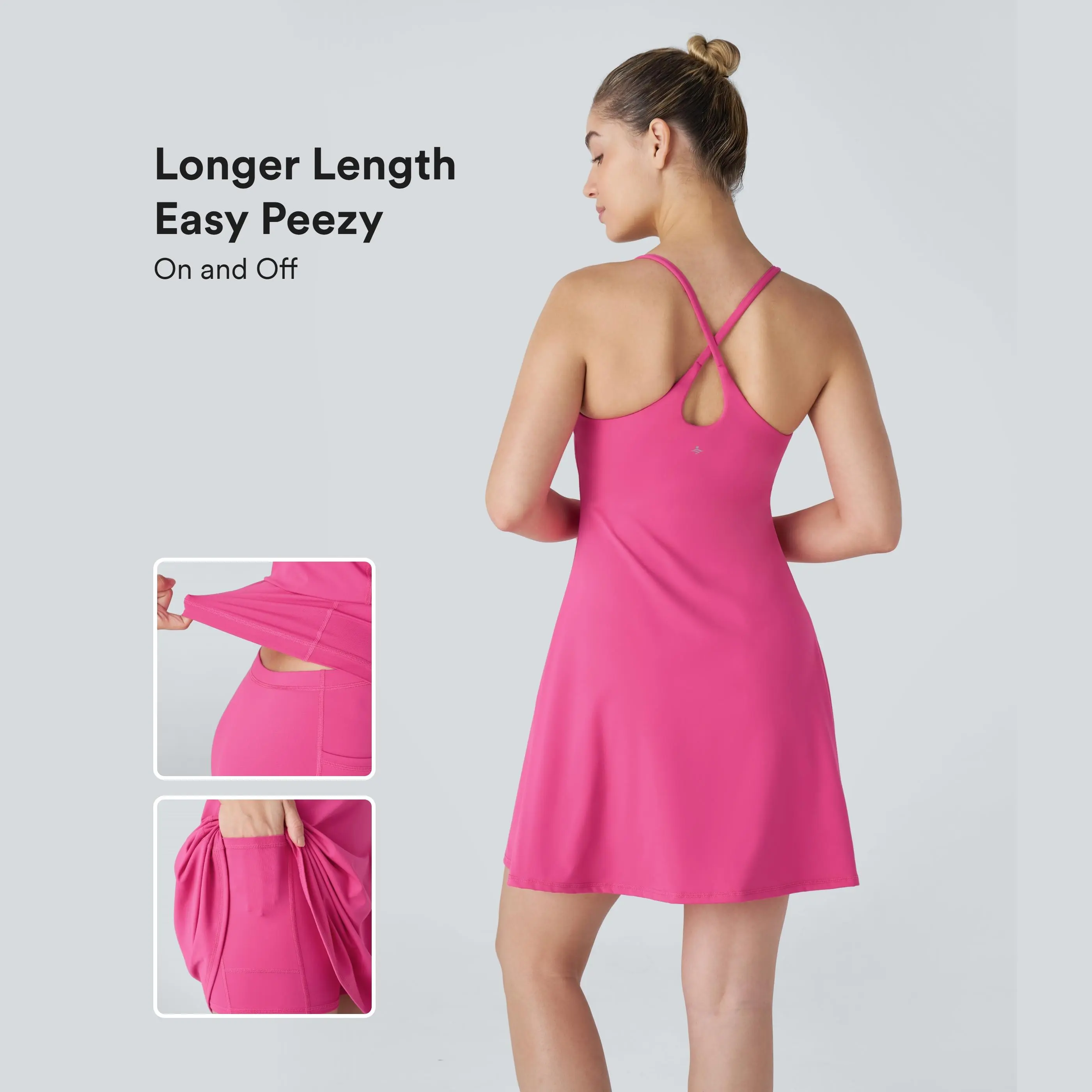 Halara SoftlyZero™ Plush Backless Active Dress-Longer Length-Easy Peezy Edition Halara SoftlyZero™ Plush Backless Active Dress-Longer Length-Easy Peezy Edition