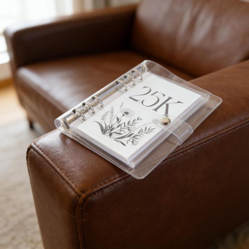 A6 12 Month Money Saving Challenge Binder, 1 Count Money Saving Budget Binder with Cash Envelopes, Savings Challenges Book for Home Office, 2026 New year Valentine's Day Gift