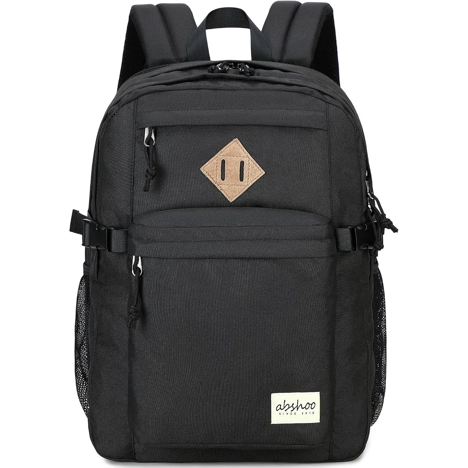 32L Backpack for School College Bookbag Middle High School Backpacks Casual Daypack Travel Backpack (Black)Gift