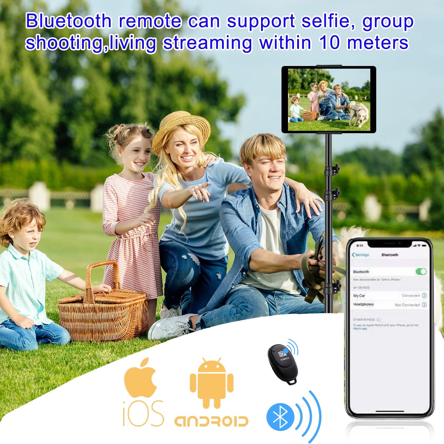 Ipad Tripod Stand, with 65 inch Height Adjustable iPad Stand Holder & iPad Floor Stand with 360 Rotating iPad Tripod Mount for iPad Pro, , Kindle, and All 4.5-12.9 Inch Tablets Ipad Tripod Stand, with 65 inch Height Adjustable iPad Stand Holder & iPad Floor Stand with 360 Rotating iPad Tripod Mount for iPad Pro, , Kindle, and All 4.5-12.9 Inch Tablets