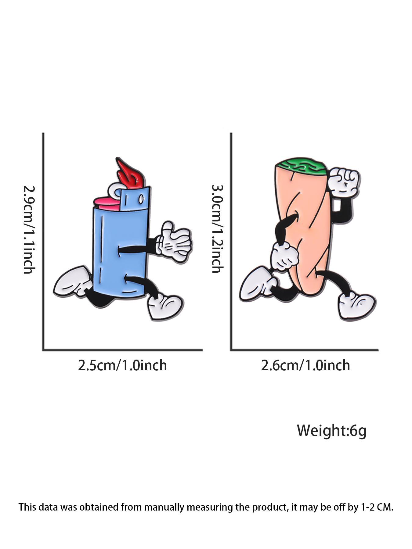 Cartoon Design Brooch, Cute Alloy Badge for Clothes & Hat & Backpack Decor, Fashion Accessories for Men & Women