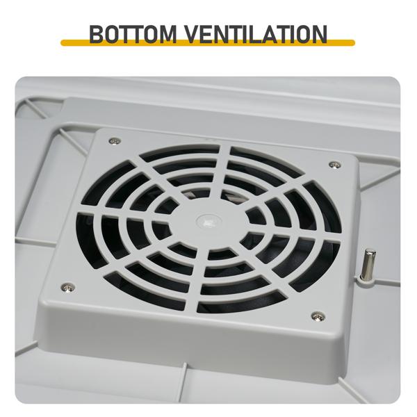 48H Pro 48-Egg Incubator 110V 85W Fully Automatic Egg Turner LED Candler Auto Temp Humidity Control Fahrenheit Display ABS PET Body Clear Lid Storage Compartment for Home Use Home