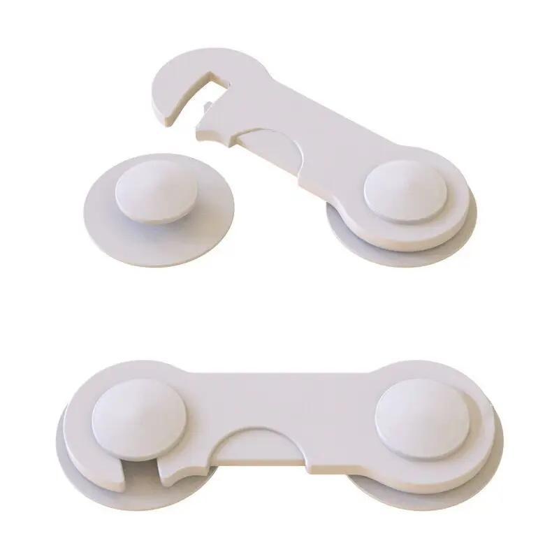 Safety Refrigerator Cabinet Lock, Window Closet Wardrobe Safety Lock,Cabinet Door Locks with Adhesive for Drawer Cupboards Fridge Closet and Pantry