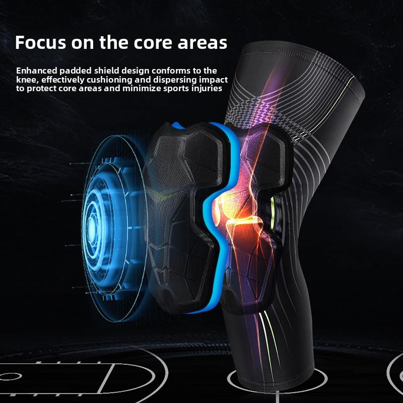 Multipurpose Athletic Knee Sleeve: Colorful Design, High-Elastic Material & Moisture-Wicking for Enhanced Mobility & Sports Safety Protection