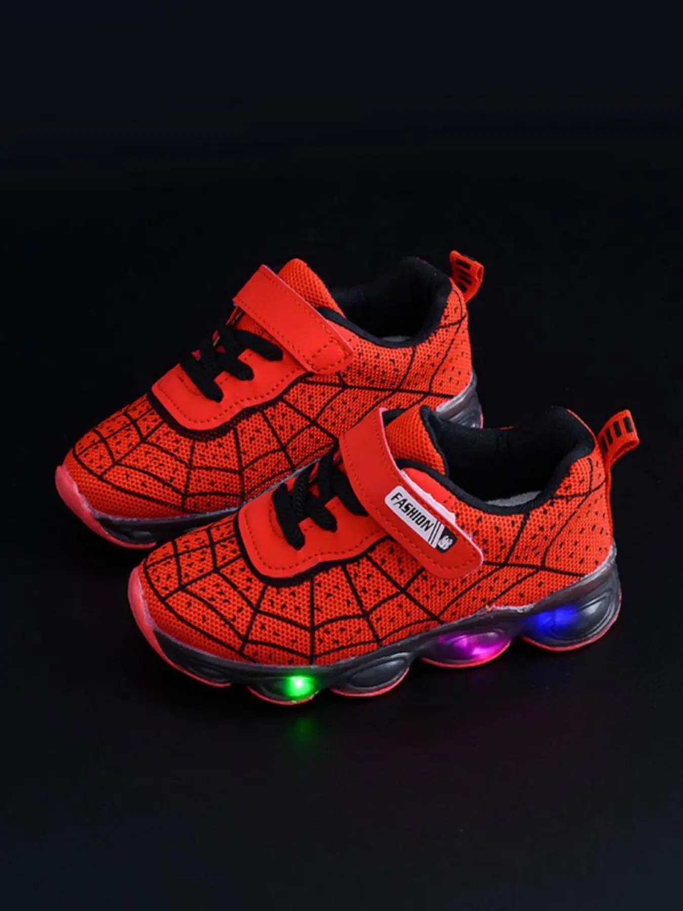 Breathable Mesh Boys' Light-Up Shoes, Fall Winter Sports Shoes, Kids Casual Footwear, Trendy Design, Comfortable and Stylish