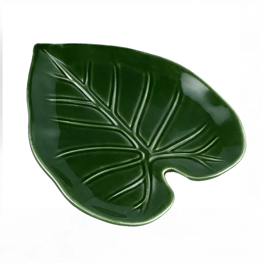 Cute Leaf Ceramic Spoon Holder Set, Kitchenware, Ceramic Spoon Rest, Keep Countertop Clean, Kitchen Decor Aesthetic Spoon Rack, Kitchen Decoration Gift