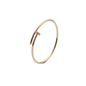 Pre-owned CARTIER JUSTE UN CLOU 20 Diamonds thin bracelet P245111700