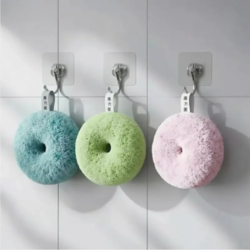 3-Pack Antibacterial Bathroom Cleaning Balls, Sink Brush, Countertop Cleaner, Face Wash Basin Tool, Magic Eraser, Small Handy Cleaner