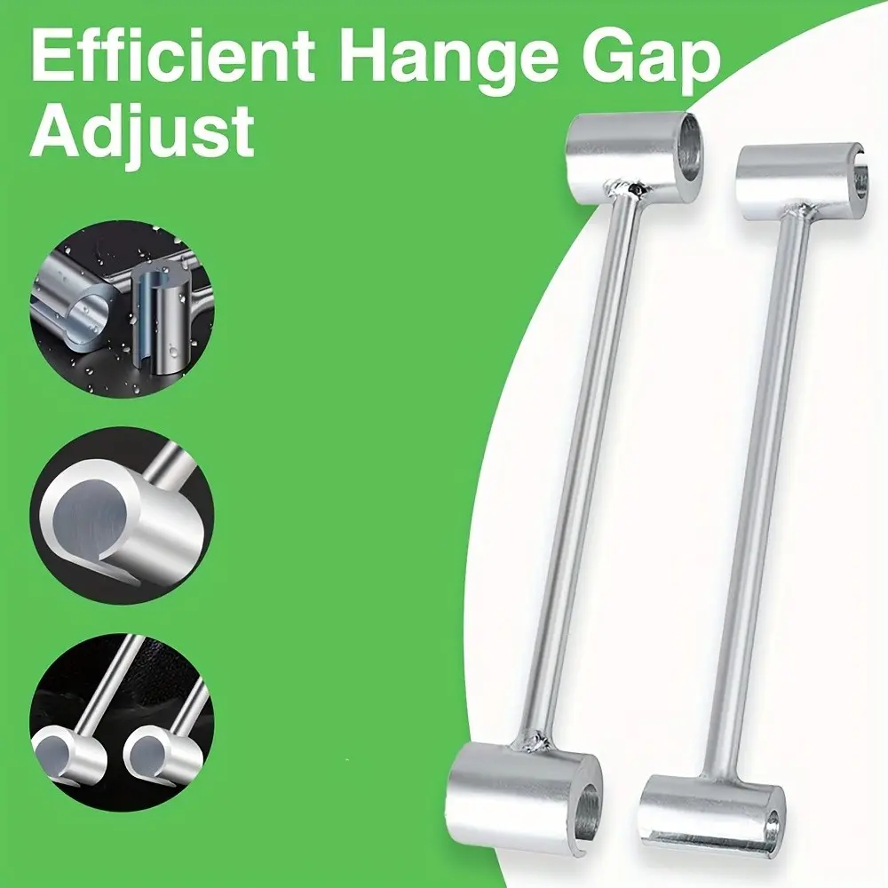 2 Wrenches for Door Hinge Gap Adjustment, 1.4~1.78 Cm Standard Commercial Door Hinge Tools, Hinge Bender