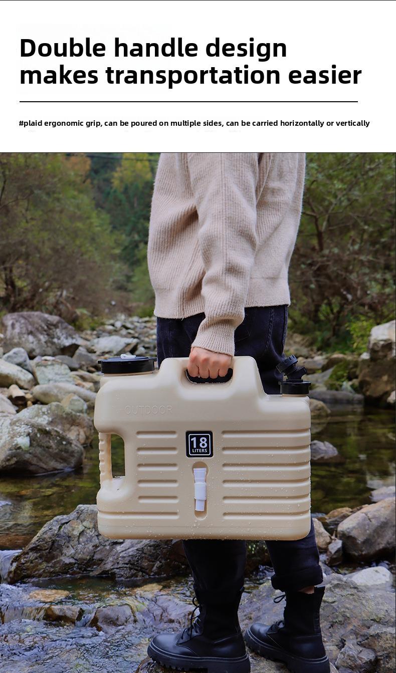 Cross-border outdoor large-capacity water storage bucket camping portable water bucket car trunk water storage bucket