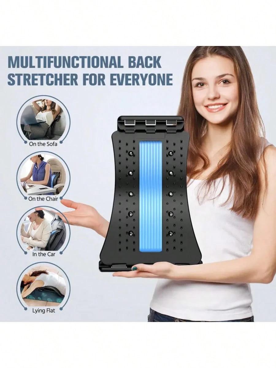 Ergonomic Multi-Level Adjustable Back Stretcher – Relieves Tight, Aching Back Muscles Preciselypain relief device