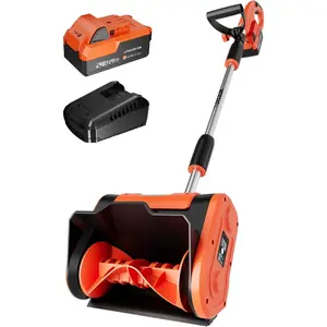 Cordless Snow Shovel - 24V | 11-Inch | 4-Ah Cordless Snow Blower,  Snow Blower with Adjustable Front Handle (4-Ah  & Quick Charger Included)