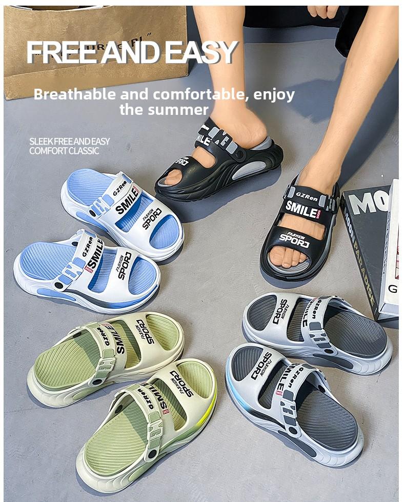 2-in-1 Clog & Slide |     Adjustable Strap for Men & Women |     Beach to Street