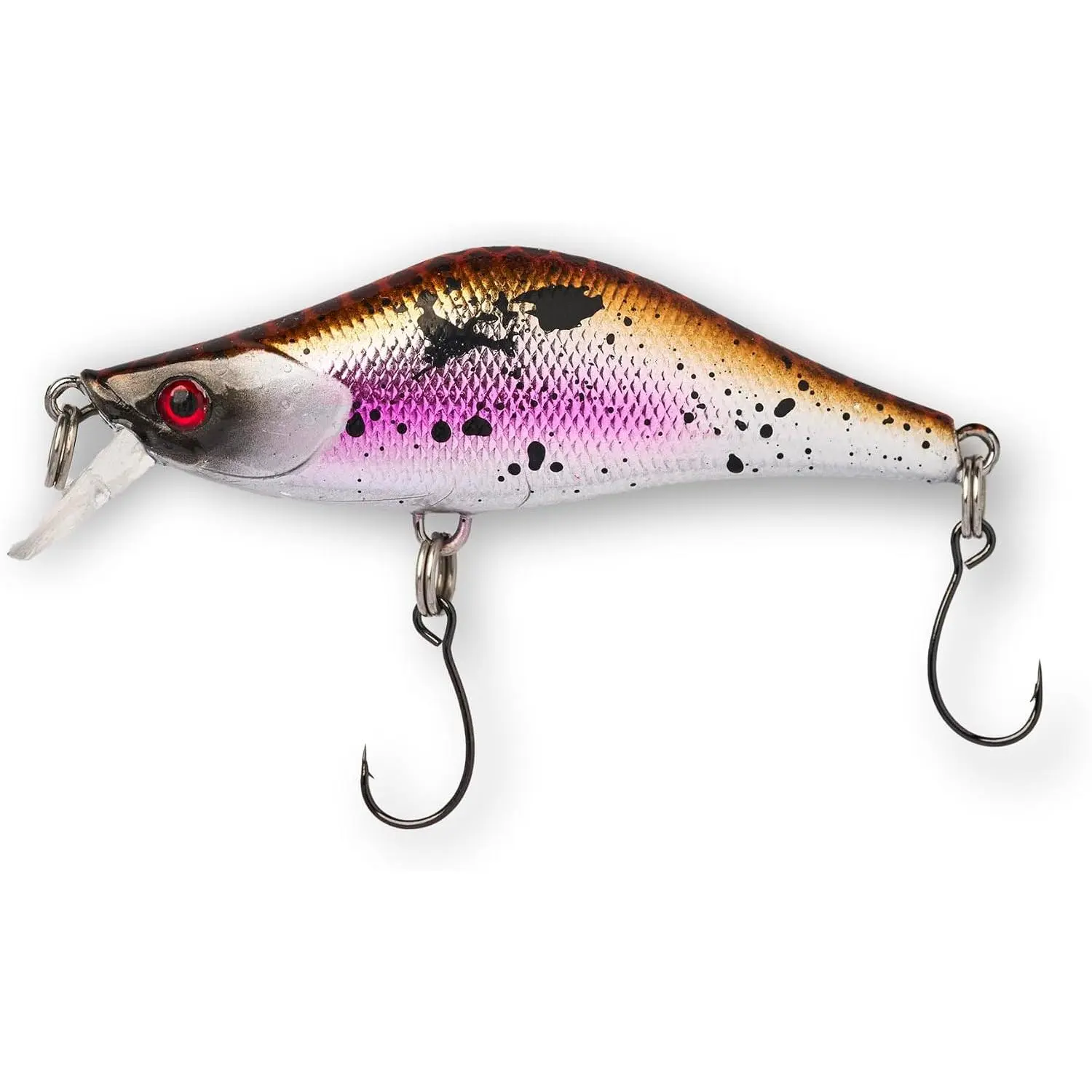 Whacky Wobbler 55 – Ultralight 4.5g Wobble Minnow Crankbait Fishing Lure (55mm) – Wounded &  Series – Single Barb Hook – Trout, Bass & Panfish Lures