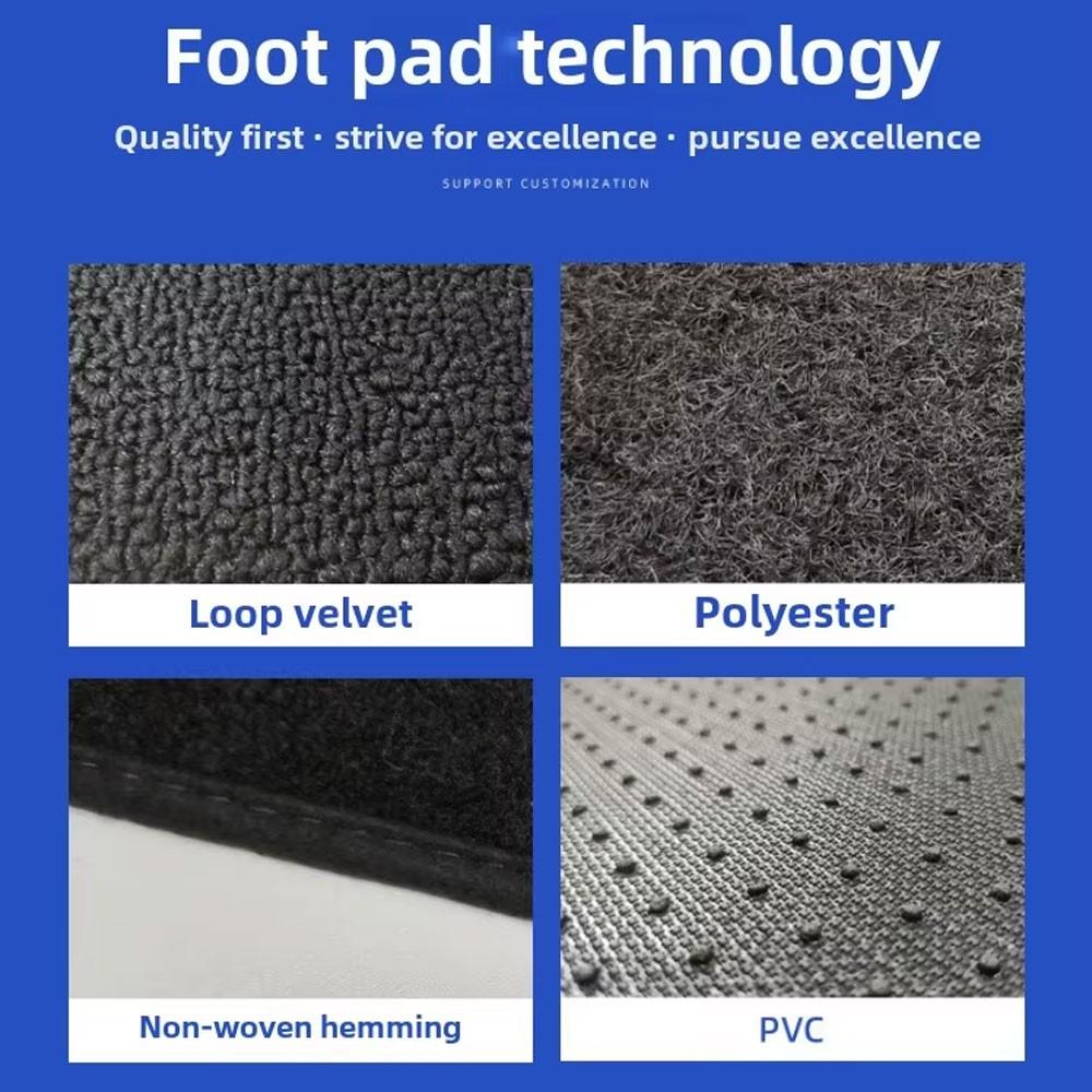 Starlight LED Fiber Optic Car Floor Mats, Music Sync APP & Remote Controlled RGB Glow-Edge 4PC Universal Set with Exclusive Glow-Edge Technology and 16 Million Color Options, Waterproof & Washable, Automotive Decoration Atmosphere Light