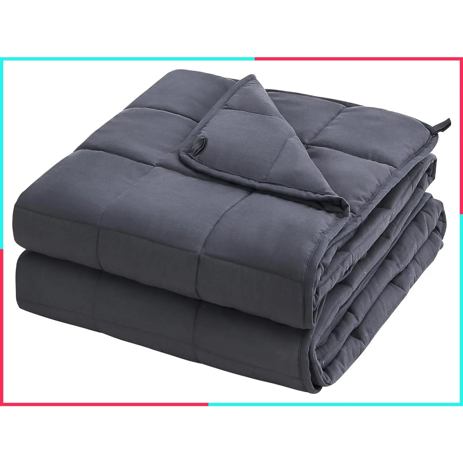 Weighted Blanket for Adults 20 lbs 60" x 80" Grey Cooling Heavy Blanket for Sleeping Queen Size Breathable with Premium Glass Beads, Machine Washable, Ideal for 190-210 lbs
