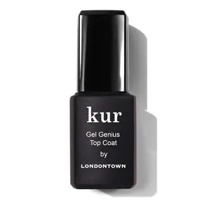 Kur Gel Genius Top Coat, Base Coat & Set, Gel-Like High Shine Gloss Finish, Chip Resistant Long Wear, No LED/UV Lamp Needed, Quick Dry, 0.4 Fl Oz Each
