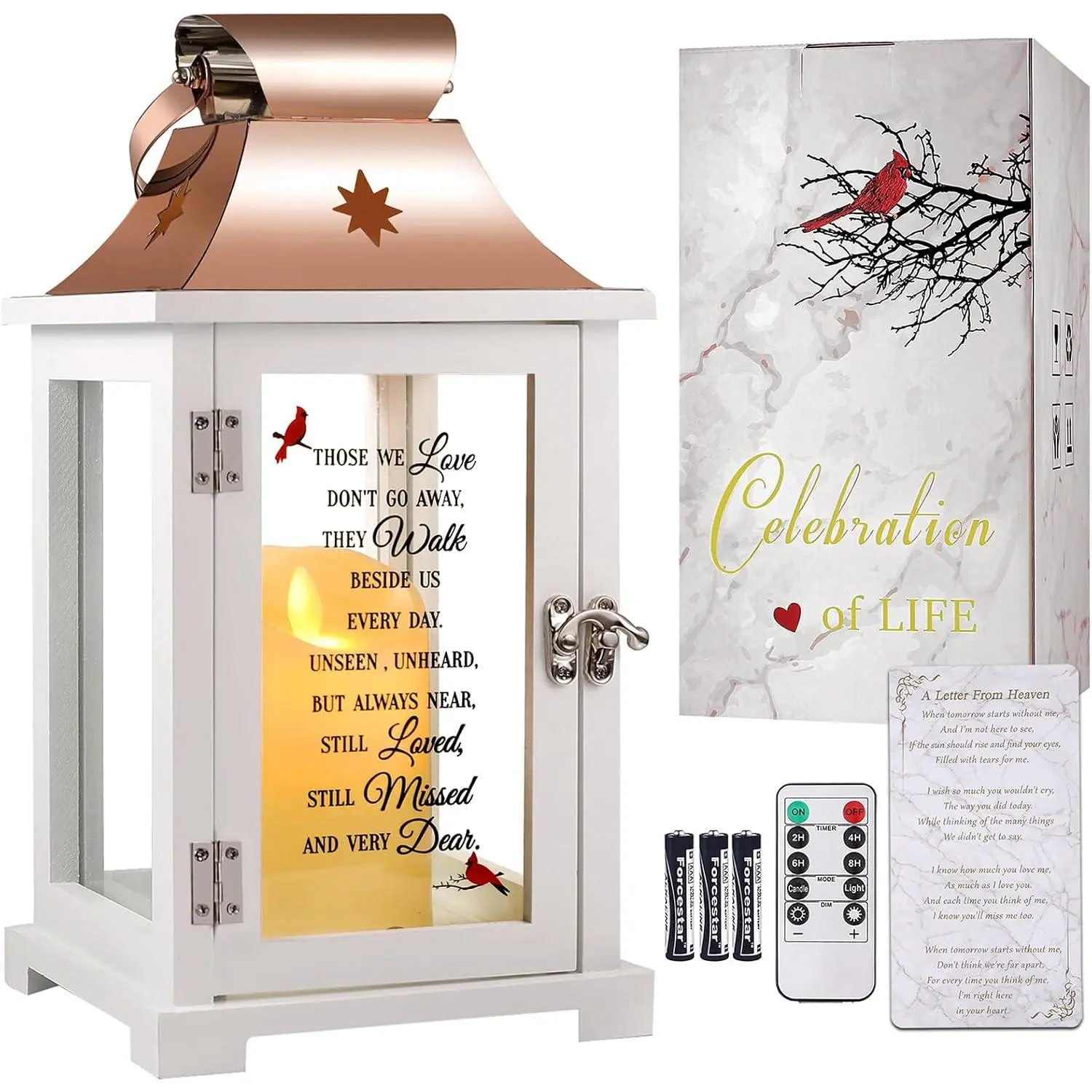 Memorial Lantern, Sympathy Gifts for Loss of Mom/Dad/Loved , Bereavement Gifts, in Memory of Loved  Lantern,Celebration of Life, Memorial Gifts, Funeral Lantern,Those WE Love Don't GO