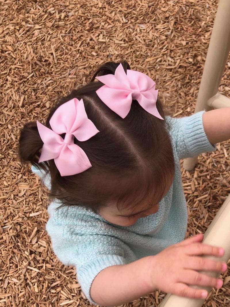 Minimalist Solid Color Bow Design Hair Clips, 30pcs/set Cute Bow Decor Hair Clips, Colorful Hair Accessories for Girls, Fashion Hair Accessories for Kids