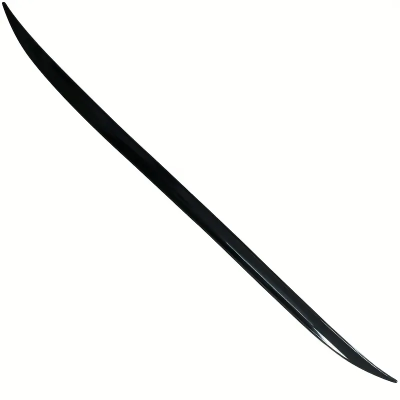 1.2m Black PVC Universal Rear Wing Spoiler Matte Finish | Non-Destructive Paste Installation | Compatible with Multiple Car Models | Sleek Exterior Decoration & Modification Accessory Car Accessories