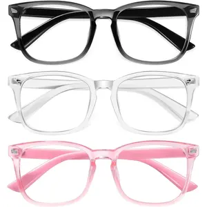Blue Light Blocking Glasses 99% for Computer & Gaming 3/2/1 Pack | Anti Eyestrain Glasses with UV Protection