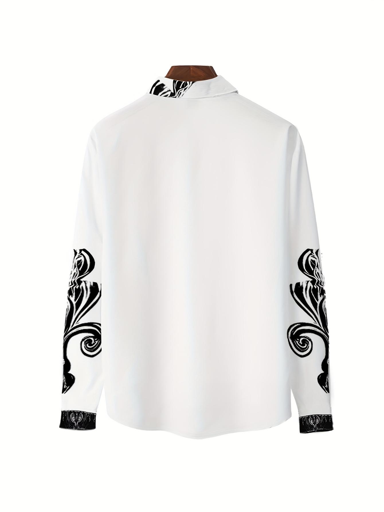 Casual gathering shirt, made of comfortable linen fabric, featuring wave embroidered print patterns and flag tearing effect design, suitable for daily outdoor sports tops and short sleeved casual collars