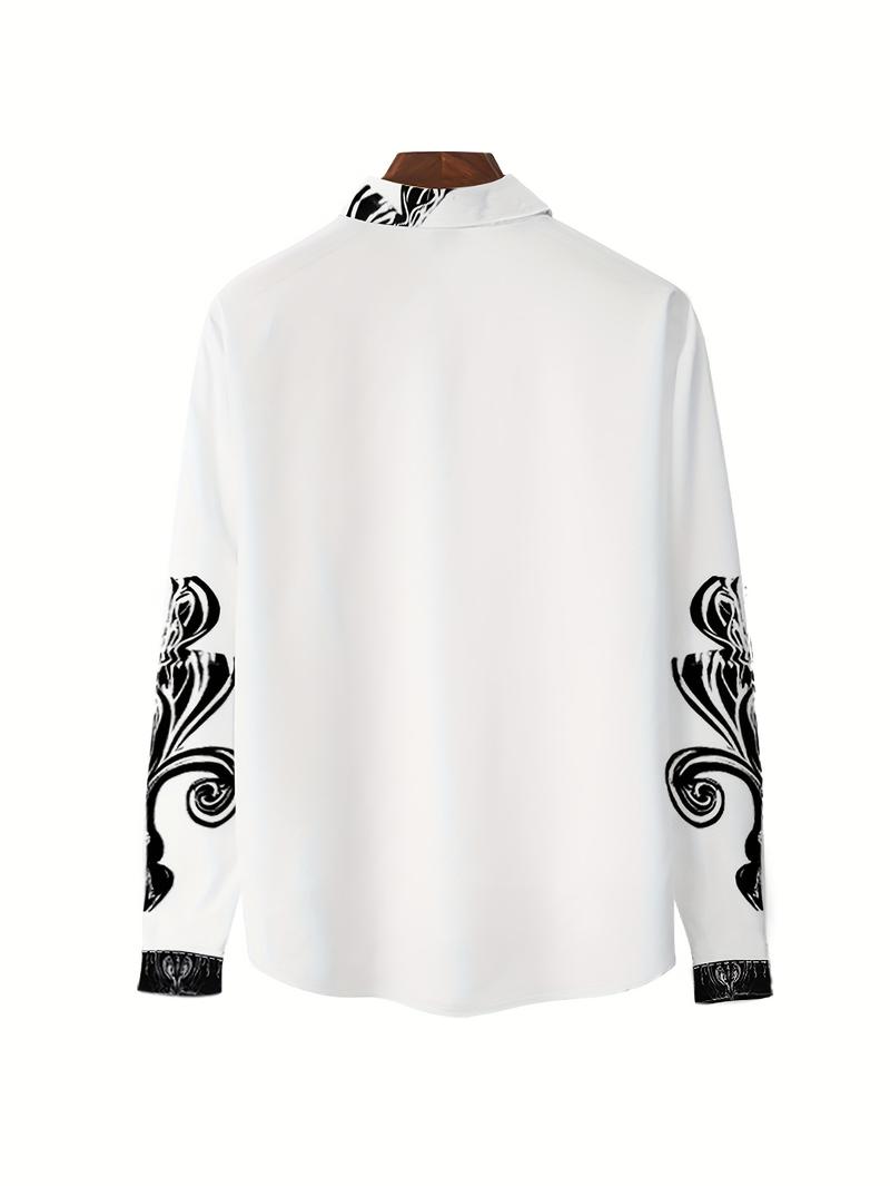 Casual gathering shirt, made of comfortable linen fabric, featuring wave embroidered print patterns and flag tearing effect design, suitable for daily outdoor sports tops and short sleeved casual collars