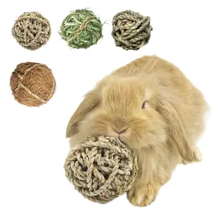small pet chew toys hamster chew toys rabbit chew toys teeth grinding toys handmade woven toys natural grass woven balls for hamsters rabbit chew balls for teeth grinding#smallpettoys#grasschewballs#teeth grinding toys