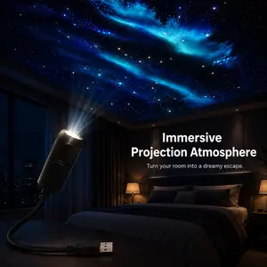 Galaxy Star Projector Light, USB Starry Sky Ceiling Projector for Bedroom Decor, Relaxing Ambient Space Light, LED Star Lights, Galaxy Night Light for Kids & Adults Room Decoration
