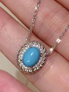 1 PC Elegant Cubic Zirconia Necklace Pendant For Women Valentine's Day Gift Wedding Jewelry