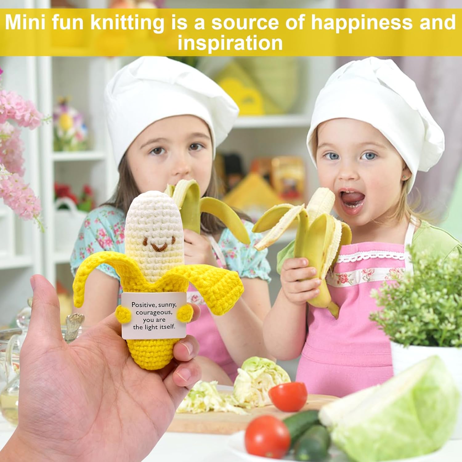 Adorable handmade banana crochet dolls! mini fruit plush toys are soft and well-crafted, perfect as cute little birthday gifts for both kids and adults. A charming tiny companion for desk decor or daily play, bringing smiles and sweetness to everyone