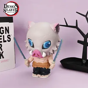 1PC Demon Slayer Officially Licensed Insouke Anime Style Deposit Box Savings Practical Add Interest to Life To Meet the Fans Love Inosuke Shape Home Furnishing Desktop Decoration Birthday Party Good Gift MN-74504