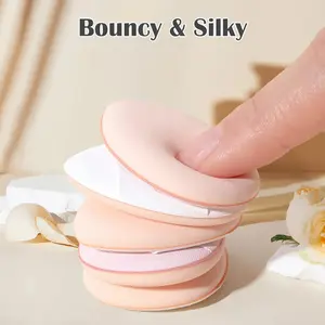 10 Counts Thumb puffbrush, random color.Mini makeup eggs do not hold makeup.Precise contouring and concealing tool for facial details