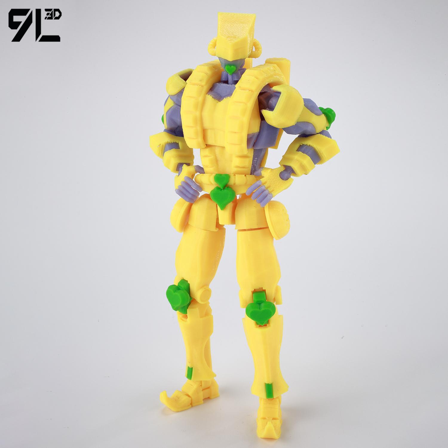 ​9L3D Lucky13 JoJo's Jotaro Kujo Action Figure Dummy13 with Star Platinum T13 Multi-Jointed 3D Printed Collectible Toys Titan13popular popular