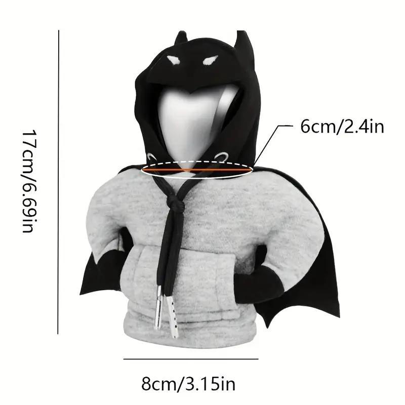Creative Hooded Cape Design Car Gear Shift Cover, Dustproof Car Gear Shift Cover, Car Interior Decorative Accessories for Men & Women, Men Gifts, Black And Gray, Halloween, Car Interior Kit