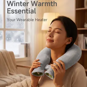 Winter Neck U-Shaped Hot Water Bag, Heated Warm Water Bottle for Feet and Hands, All-Season Cold/hot Dual Use, Includes Inner Case and Cloth Cover