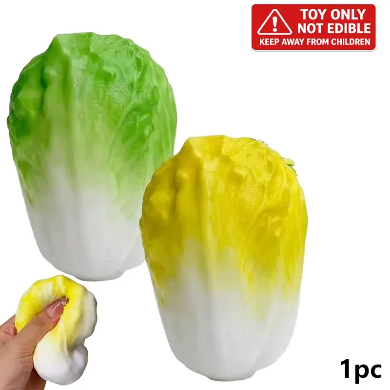 Cabbage Squishy Toy, Satisfying Crunchy Asmr Fidget Toy, Perfect for Relaxation