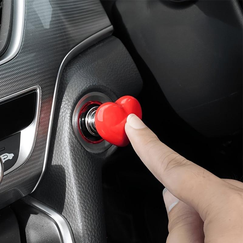 1 Piece Car Start Button Sleeve-Durable Pp Material, Easy One-Click Ignition Ring Protector, Improve Car Interior Decoration Effect button decorative sticker cover trim