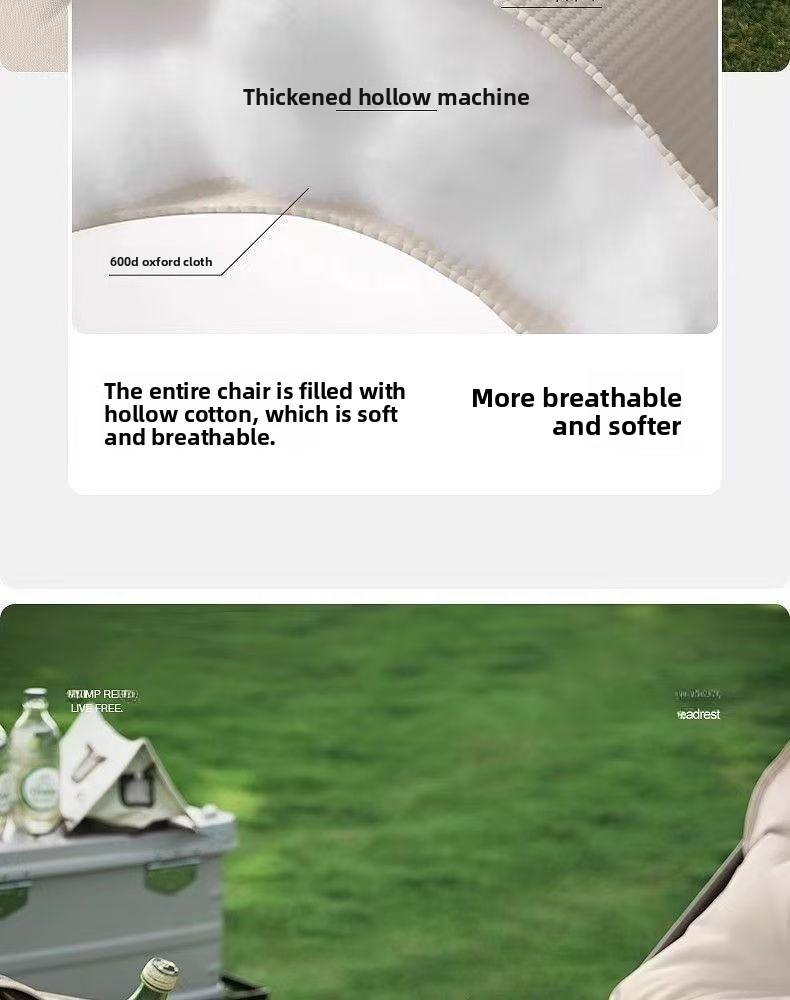 Foldable 4-Position Adjustable Lounge Chair with Armrests Thickened for Outdoor Indoor Use Portable Recliner for Camping Office Resting