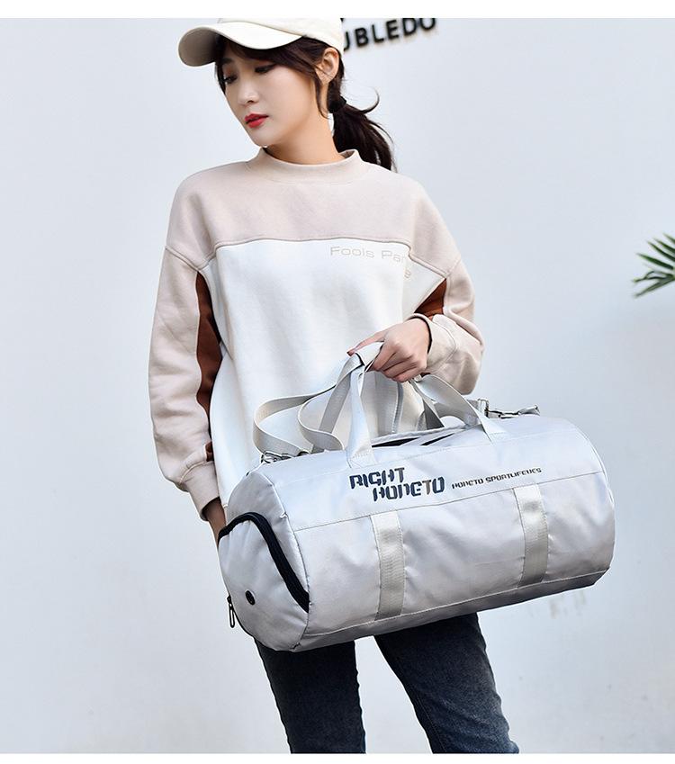 Fitness Bag Men's Wet and Dry Separation Training Sports Backpack Hand Luggage Short-Distance Travel Bag Women's Large Capacity Swimming Bag