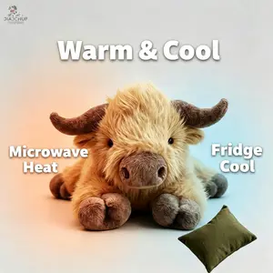 Weighted Highland Cow Stuffed Animal, Cute Cow Design, Cozy & Cuddly Soft Toy, Soft Stuffed Animals, Perfect Gift for Kids & Adults, Ideal for Relaxing Moments Birthday Gift, Stuffed Animal Gifts