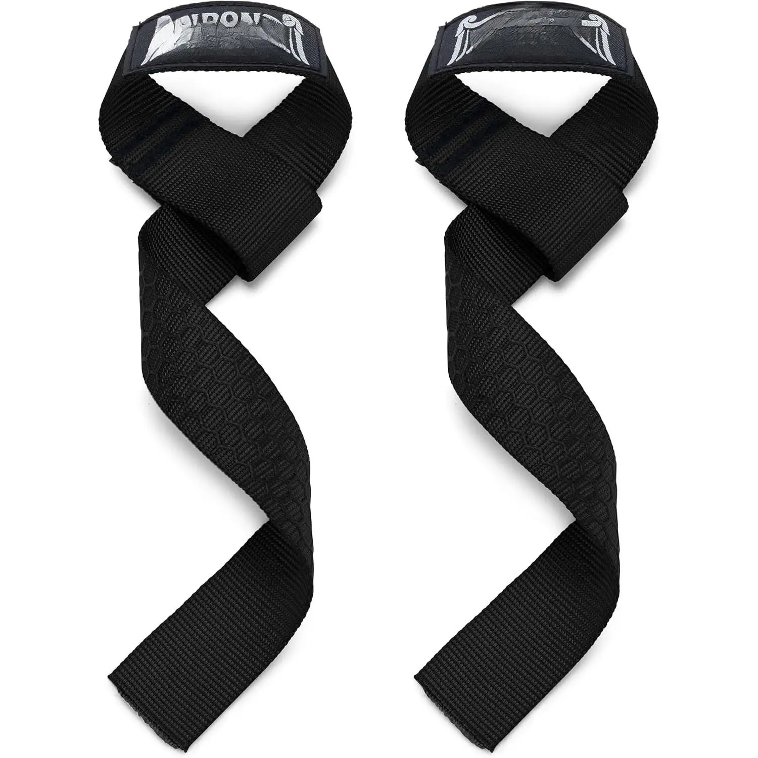 – Nylon Deadlift Straps –  Grip Weightlifting Wrist Straps for Powerlifting, Bodybuilding & Strength  – Heavy Duty Lifting Straps (Pair)