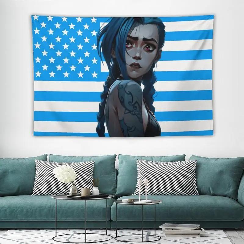 Jinx  wall tapestry poster for college dorm cave bedroom living room office party decoration gift
