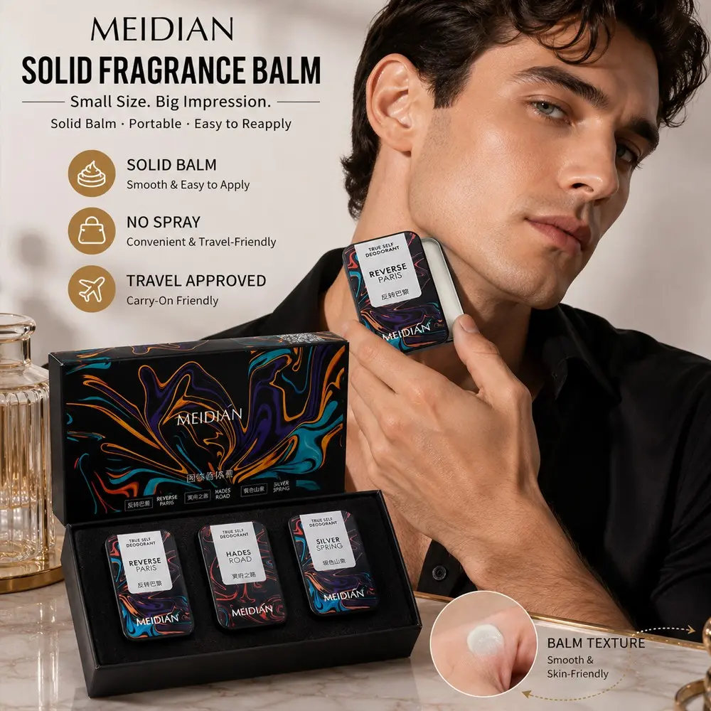 Solid Perfume Stick Long-Lasting Daily Fragrance Portable Solid Perfume Unisex Multi-Scent Set Ideal for Men and Women Convenient Travel Size
