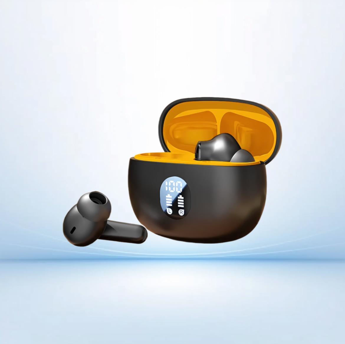 Wireless In-Ear TWS Bluetooth Earbuds with LED Digital Display & Noise Reduction HiFi Sound