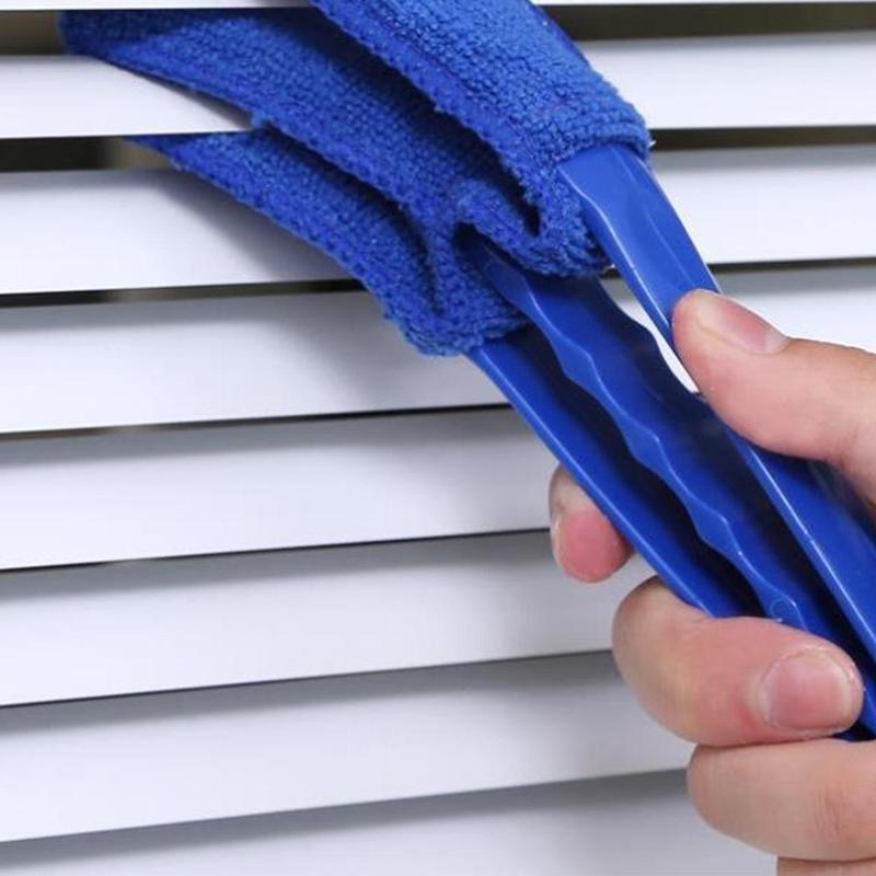 1 Piece Solid Color Non-slip Durable Cleaning Cloth, Microfiber Cleaning Rags, Removable Air Conditioner Outlet Gap Dust Brush, Household Cleaning Supplies