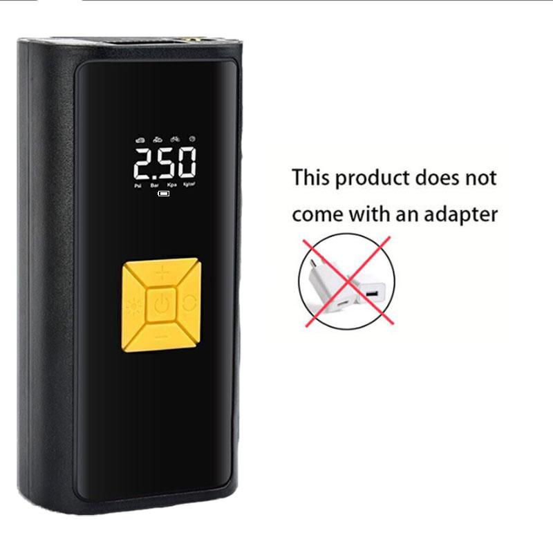 Portable Car Air Pump, 1 Count Multifunctional Smart Digital Display Car Air Pump, Inflator for Car Motorcycle Bicycle