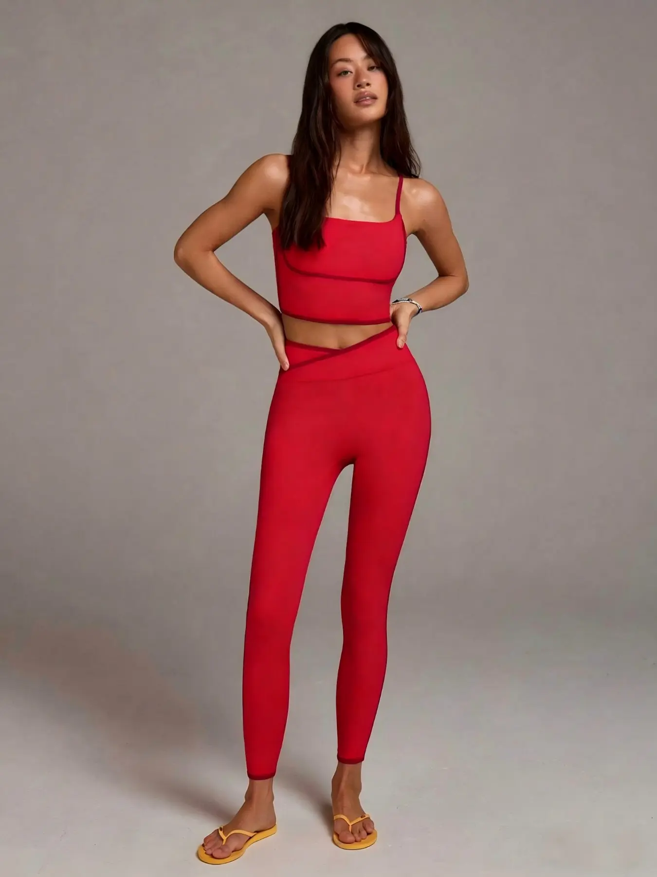 Women's Sport Yoga Set, Shaping, Tummy Control, Butt Lifting, Seamless Design, Seamless Sportswear, Ideal for Outdoor Exercises, Running, Yoga